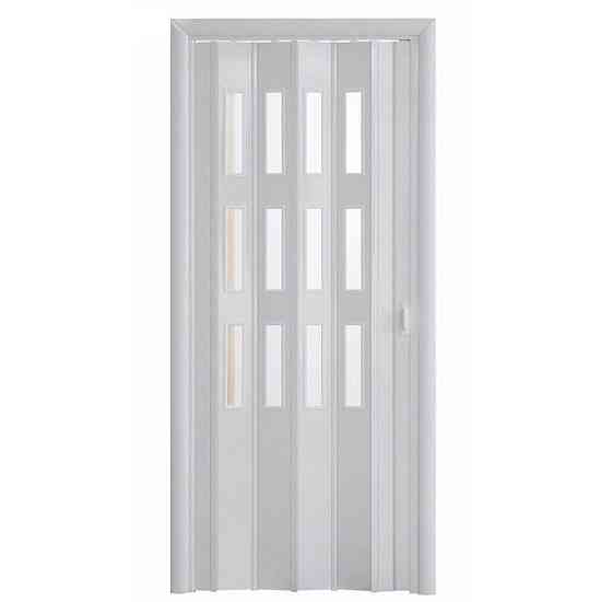 Дверь раздвижная со стеклом Белый глянец 2050х840 Екатеринбург