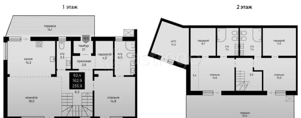Таунхаус, 250.2 м2, 2 эт. Москва - изображение 7