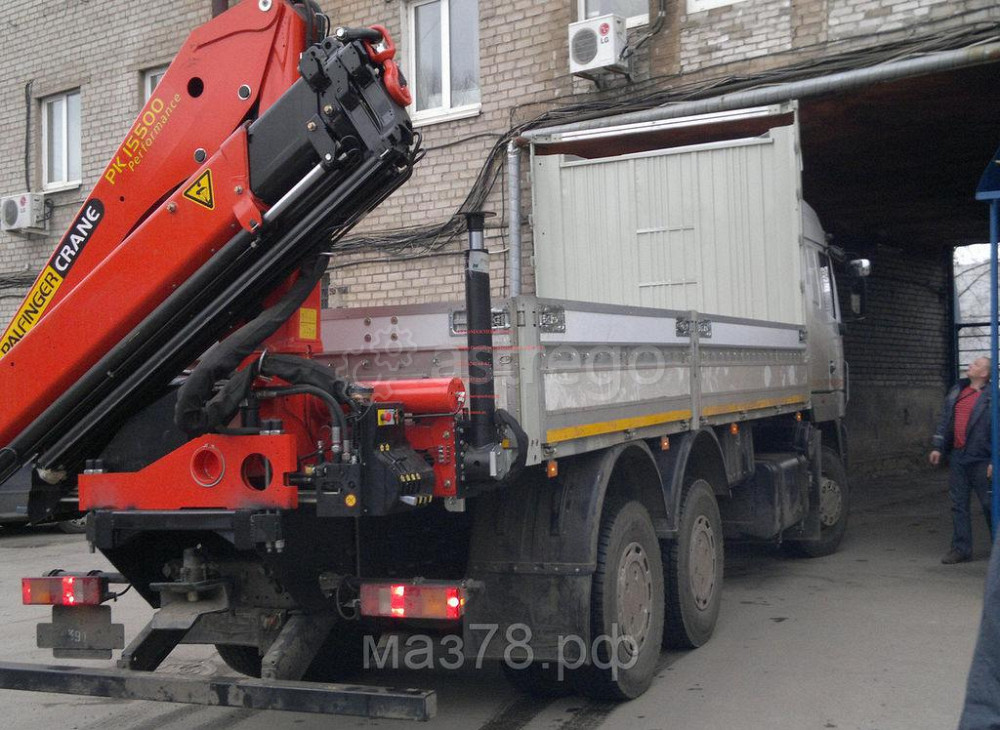 Бортовой МАЗ 6312С9 с КМУ Palfinger PK15500A Санкт-Петербург - изображение 1