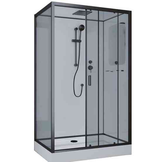 Душевая кабина 120х80 низкий поддон Niagara NG 6912 QR Black Красноярск