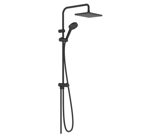 Душевая стойка Hansgrohe, Vernis Shape, верхний душ - есть, форма верхнего душа - прямоугольная Москва