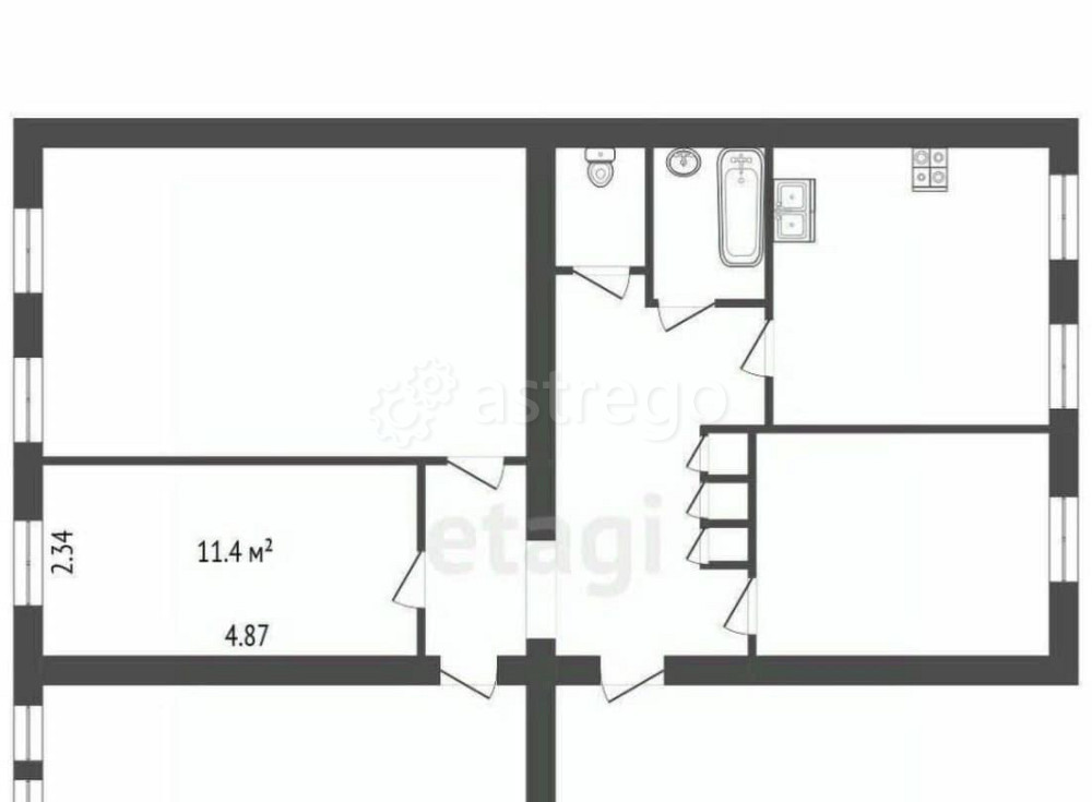 Комната, 11.4 м2, 2/5 эт. Санкт-Петербург - изображение 4