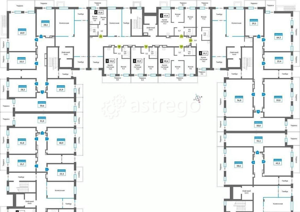 Свободного назначения, 51.1 м2 Красногорск - изображение 1