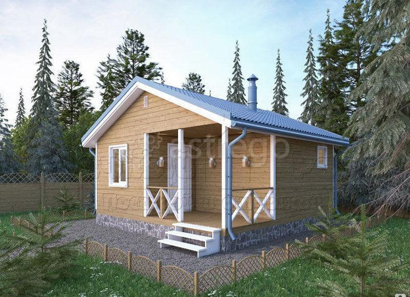 Строительство деревянной бани 6х6 м Томск - изображение 1