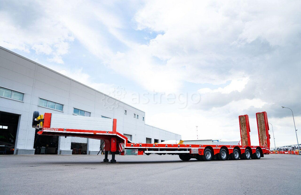 Полуприцеп трал низкорамный 5 осей Tirkon LWB5A раздвижной грузоподъемность 56240 кг Турецкая Респуб Краснодар - изображение 1