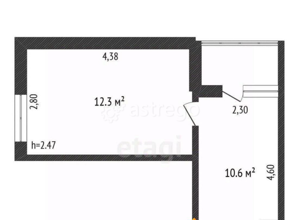 Комната, 25.2 м2, 3/5 эт. Благовещенск - изображение 2