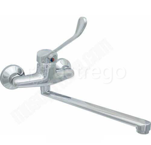 Смеситель для кухонной мойки серия Престиж ЦС-СМ 294-2 М-44 хирургический локтевой одноручный плоски Москва - изображение 1