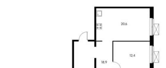 3-комн. квартира, 89.3 м2, 13/16 эт. Одинцово