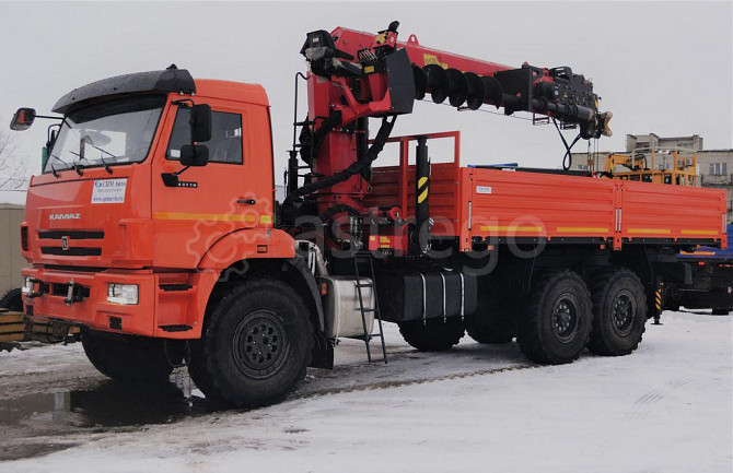 Кран-манипулятор Fassi MVF S1556 на шасси КАМАЗ 43118 6х6 Москва - изображение 1