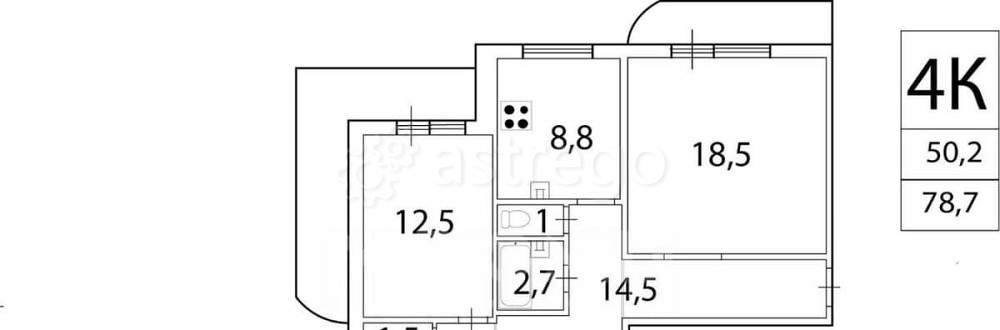 4-комн. квартира, 79.8 м2, 7/9 эт. Старый Оскол - изображение 7
