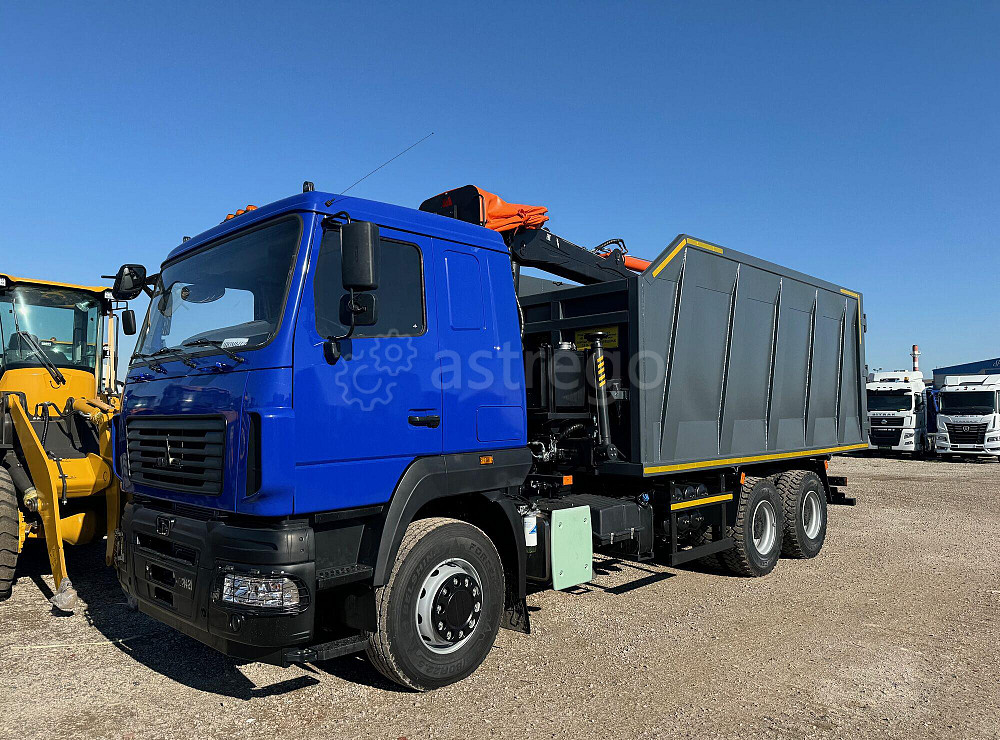 Ломовоз КМУ МАЗ-631228-8575-012 Евро-5 кузов 30 куб Р97М захват ГЛ-6М Ломовоз-Сервис КМУ Краснодар - изображение 1