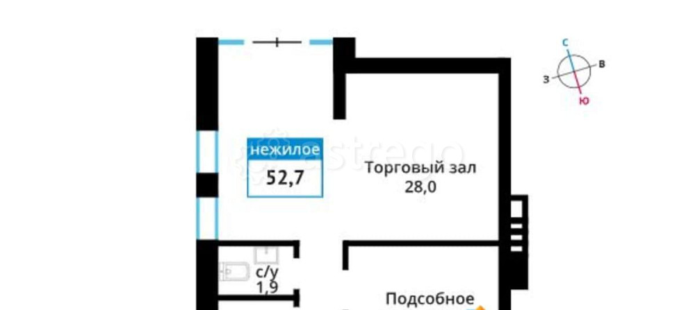 Свободного назначения, 52.7 м2 Красногорск - изображение 1