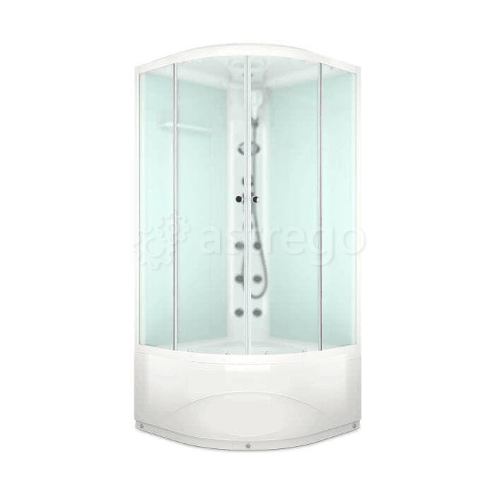 Душевая кабина Delight 99high 90x90высокий поддон сатиновое-матовое стекло DOMANI-Spa DS01D99HWM10У  Москва - изображение 1