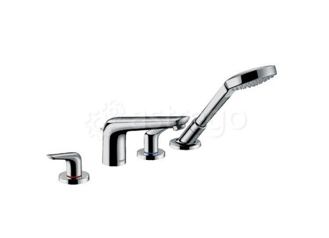 Смеситель для ванны и душа Hansgrohe, Novus, тип открывания воды - двухрычажный Москва - изображение 1