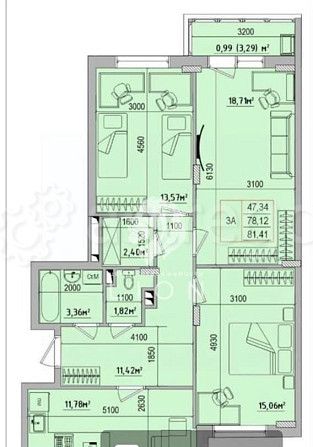 2-комн. квартира, 60.1 м2, 5/6 эт. Строитель - изображение 8