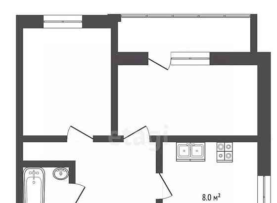 2-комн. квартира, 47 м2, 1/9 эт. Воскресенск