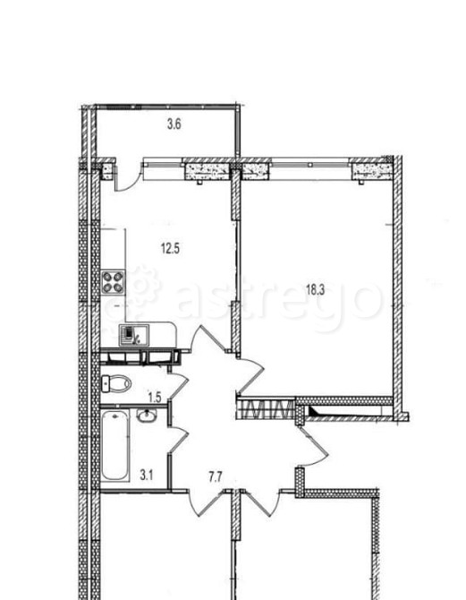 3-комн. квартира, 78.2 м2, 4/17 эт. Ногинск - изображение 1