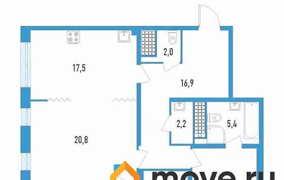 3-комн. квартира, 113 м2, 17/23 эт. Санкт-Петербург