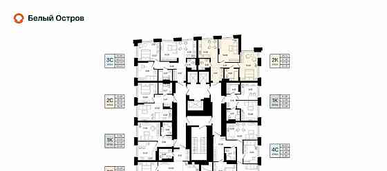 2-комн. квартира, 57.76 м2, 13/20 эт. Уфа