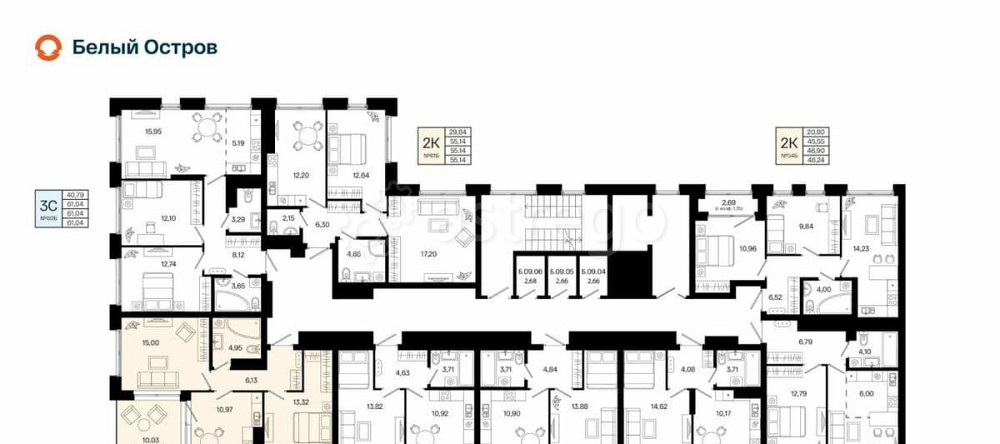 2-комн. квартира, 53.38 м2, 9/9 эт. Уфа - изображение 4