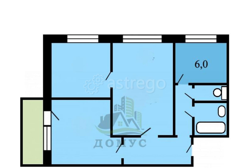 Комната, 10.7 м2, 6/9 эт. Москва - изображение 5