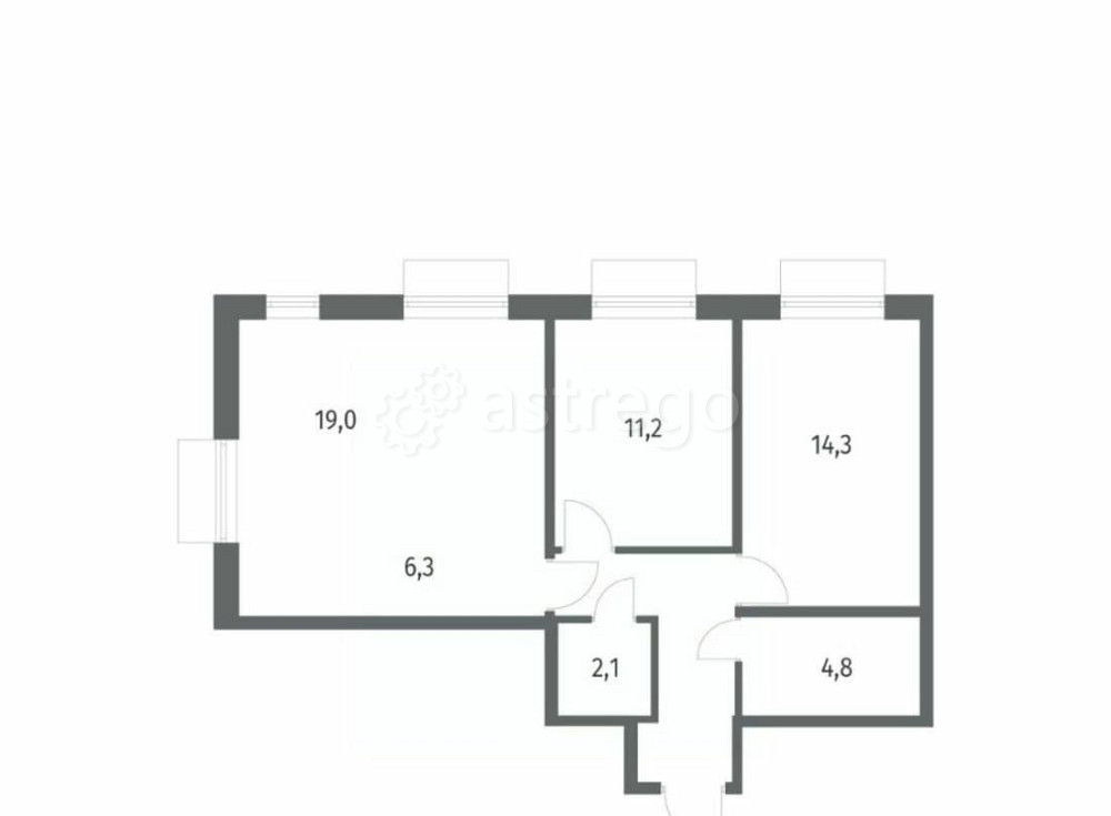 3-комн. квартира, 65.1 м2, 5/12 эт. Санкт-Петербург - изображение 1