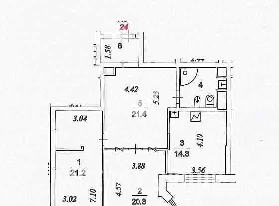 3-комн. квартира, 90 м2, 6/33 эт. Москва