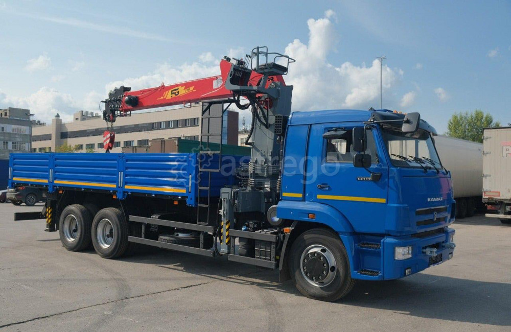 Бортовой автомобиль КАМАЗ с КМУ 6590-161023-48(50) категория A Набережные Челны - изображение 1