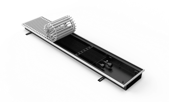 Конвектор внутрипольный VITRON ВК.055.200.1500.2ТГ с корпусом из оцинкованной стали Витрон Москва