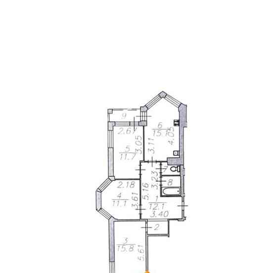 Комната, 15.8 м2, 5/9 эт. Астрахань