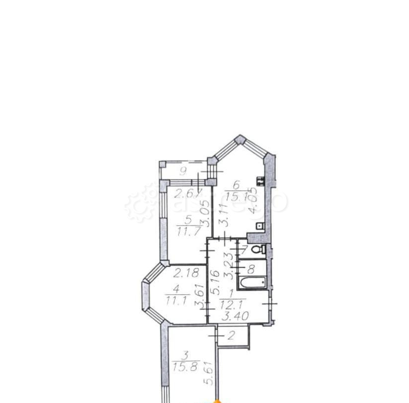 Комната, 15.8 м2, 5/9 эт. Астрахань - изображение 1