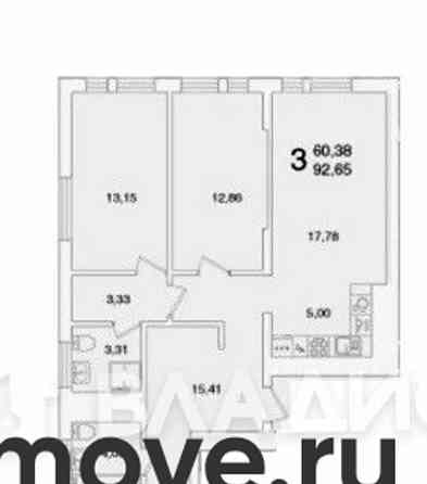 4-комн. квартира, 92.65 м2, 16/27 эт. Уфа