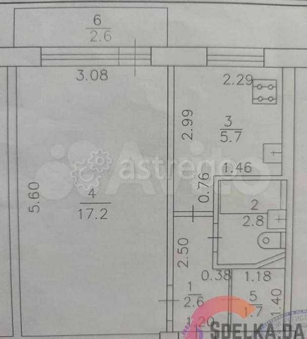 1-комн. квартира, 30 м2, 2/5 эт. Нефтекамск - изображение 5