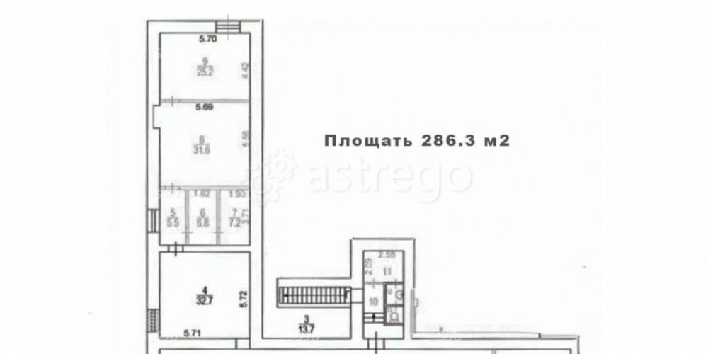 Торговое помещение, 286.3 м2 Москва - изображение 1