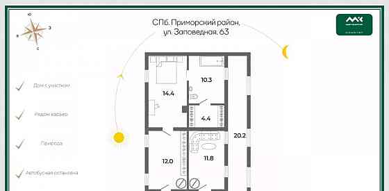 Дом, 114.2 м2, 11 соток, 1 эт. Санкт-Петербург