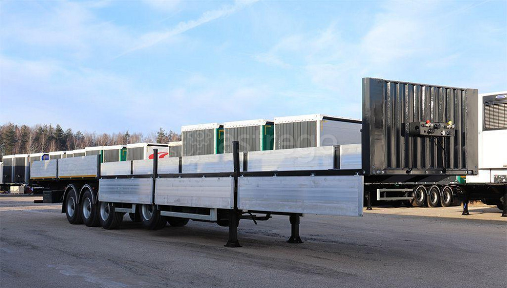 Полуприцеп бортовой Тонар В4-16V 97882 16,5 м 4 оси 2 подъемные, ССУ 1200 мм стаканы Краснодар - изображение 1