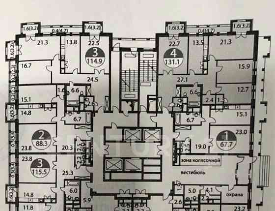 4-комн. квартира, 131.1 м2, 4/33 эт. Москва