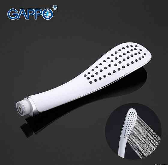 Лейка душевая ЛЮКС 1 режим, цвет белый G01 GAPPO (60) Пермь