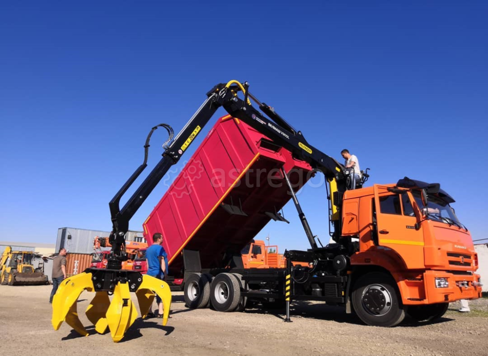 Ломовоз КМУ КАМАЗ-65115-3094-48 Евро-5 кузов 30 куб САТ VM10L74M захват RG-25 Кран центр КАМАЗ Краснодар - изображение 1