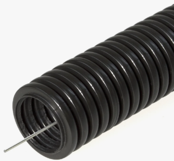 Труба гофрированная с зондом ПНД d20 (100м) черная Симферополь