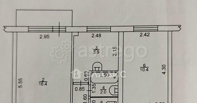 2-комн. квартира, 43.2 м2, 2/5 эт. Бийск - изображение 2