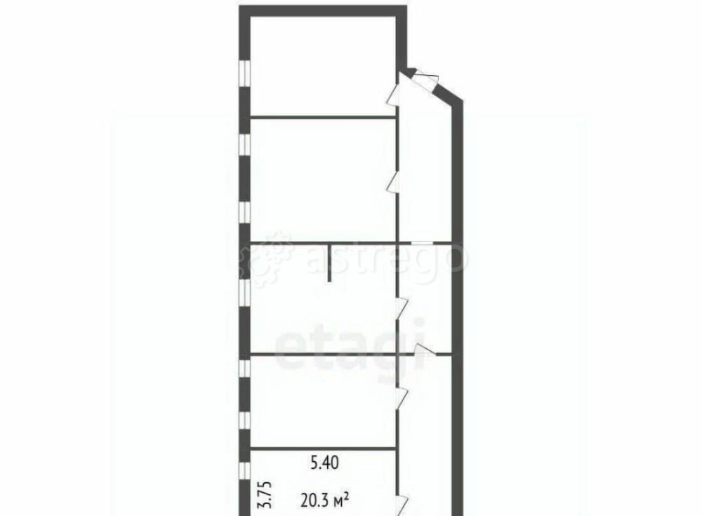 Комната, 27.4 м2, 3/8 эт. Санкт-Петербург - изображение 2