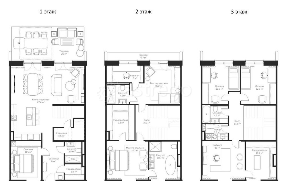 Таунхаус, 235.6 м2, 3 эт. Москва - изображение 1