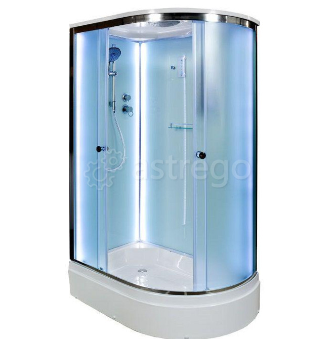 Душевая кабина 120х80 средний поддон Deto D 272 S (L) с LED-подсветкой Красноярск - изображение 1