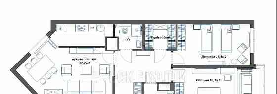 3-комн. квартира, 87.4 м2, 25/25 эт. Красногорск