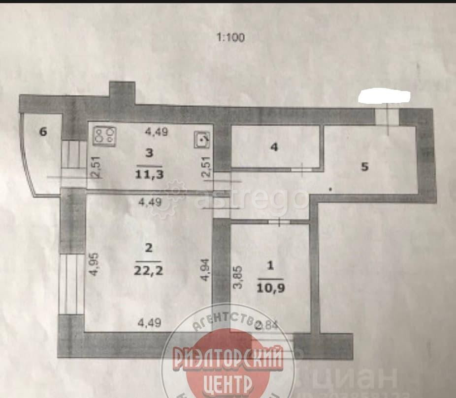 2-комн. квартира, 63 м2, 17/17 эт. Белгород - изображение 8