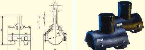 Накладной уход электросварной ПЭ 100 SDR 11 для ПНД труб Ду 225х110 мм Ростов-на-Дону