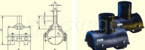 Накладной уход электросварной ПЭ 100 SDR 11 для ПНД труб Ду 225х110 мм Ростов-на-Дону - изображение 1