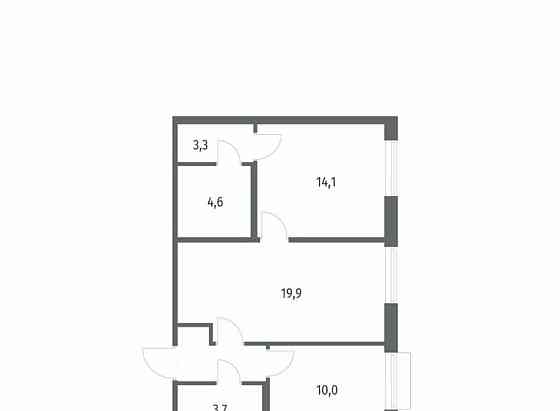 2-комн. квартира, 59.3 м2, 10/12 эт. Санкт-Петербург
