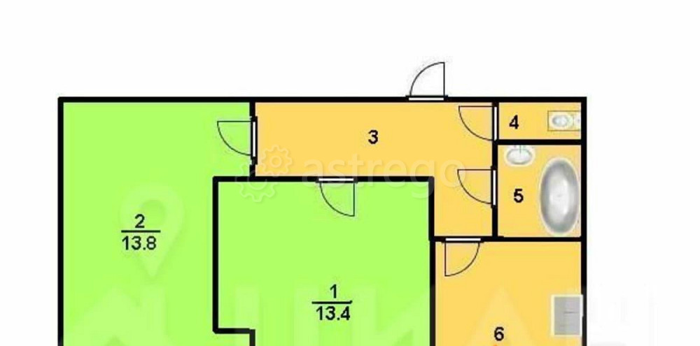 2-комн. квартира, 52 м2, 8/9 эт. Норильск - изображение 3